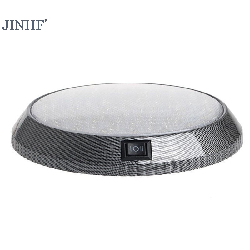 Jimf Đèn led 46 Bóng Ánh Sáng Trắng Gắn Trần Xe Hơi Trang Trí Nội Thất Trong Nhà Bán Chạy
