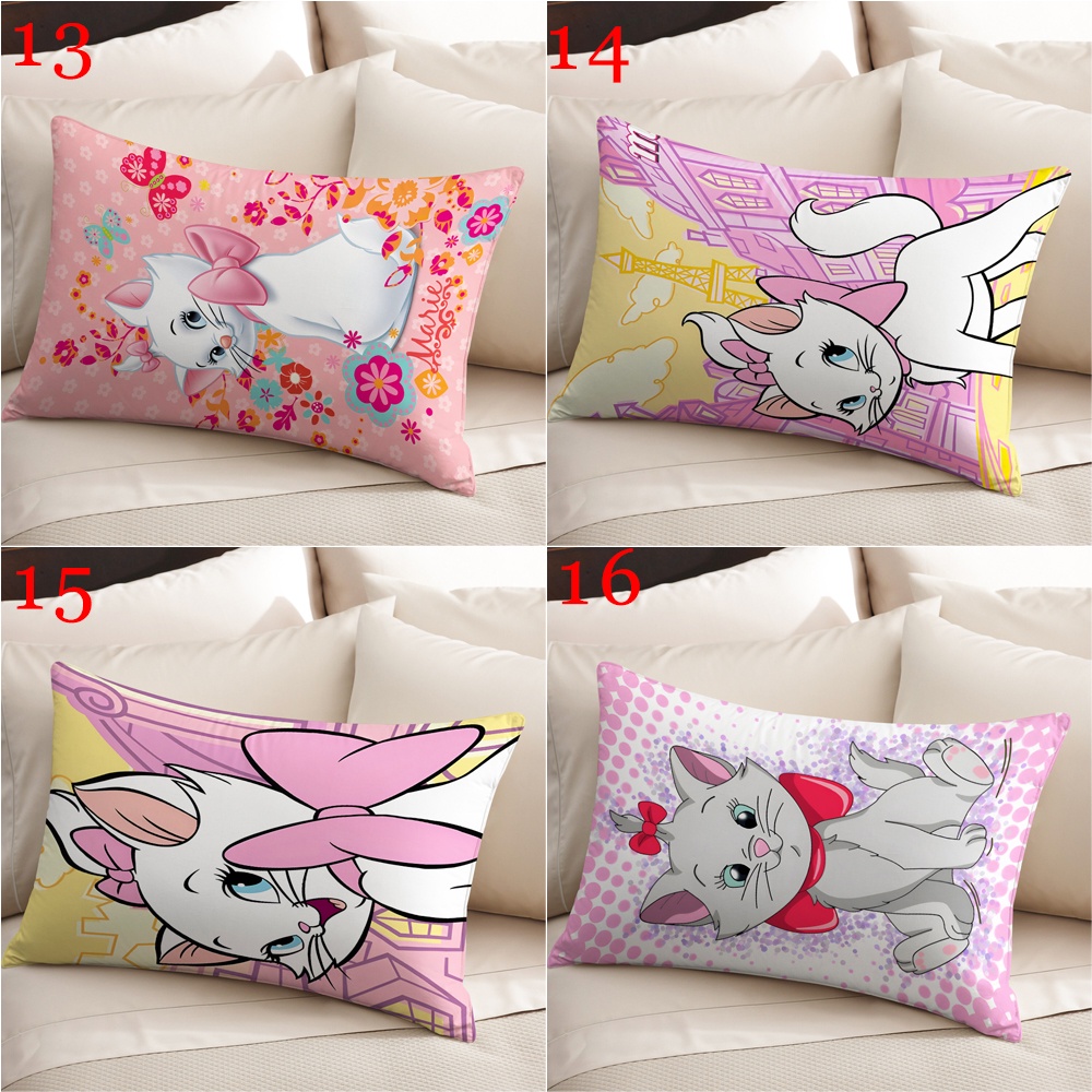 Disney Vỏ Gối Hình Chữ Nhật In Hình Mèo marie Một Mặt Trang Trí Phòng Khách / sofa / Xe Hơi / Quà Tặng Cho Bé (Không Có Lõi)
