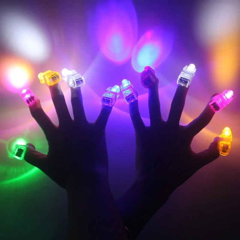 Nhẫn Đèn led laser Phát Sáng Dùng Làm Đồ Chơi / Trang Trí Tiệc Sinh Nhật / Tiệc Giáng Sinh Cho Bé