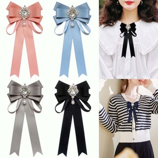 Cà Vạt Nơ Đính Đá Thời Trang Cho Nữ (8 Màu)