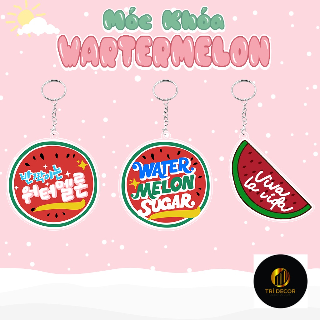 Móc khóa dưa hấu K-Drama Sparkling Watermelon đáng yêu dễ thương