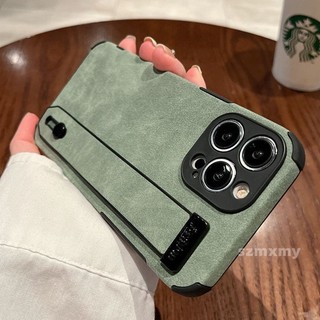 Ốp Điện Thoại Da Cừu Mềm Gắn Dây Đeo Cổ Tay Chống Rơi Cho iphone 14 13 12 11 pro x xs max xr 7 8 plus