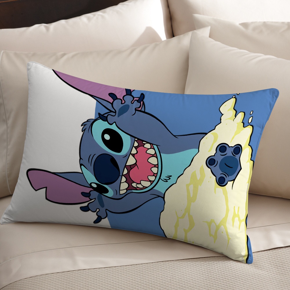 Hoạt Hình Vỏ Gối polyester Hình Chữ Nhật Một Mặt In Hình stitch Trang Trí Nhà Cửa (Không Kèm Lõi)