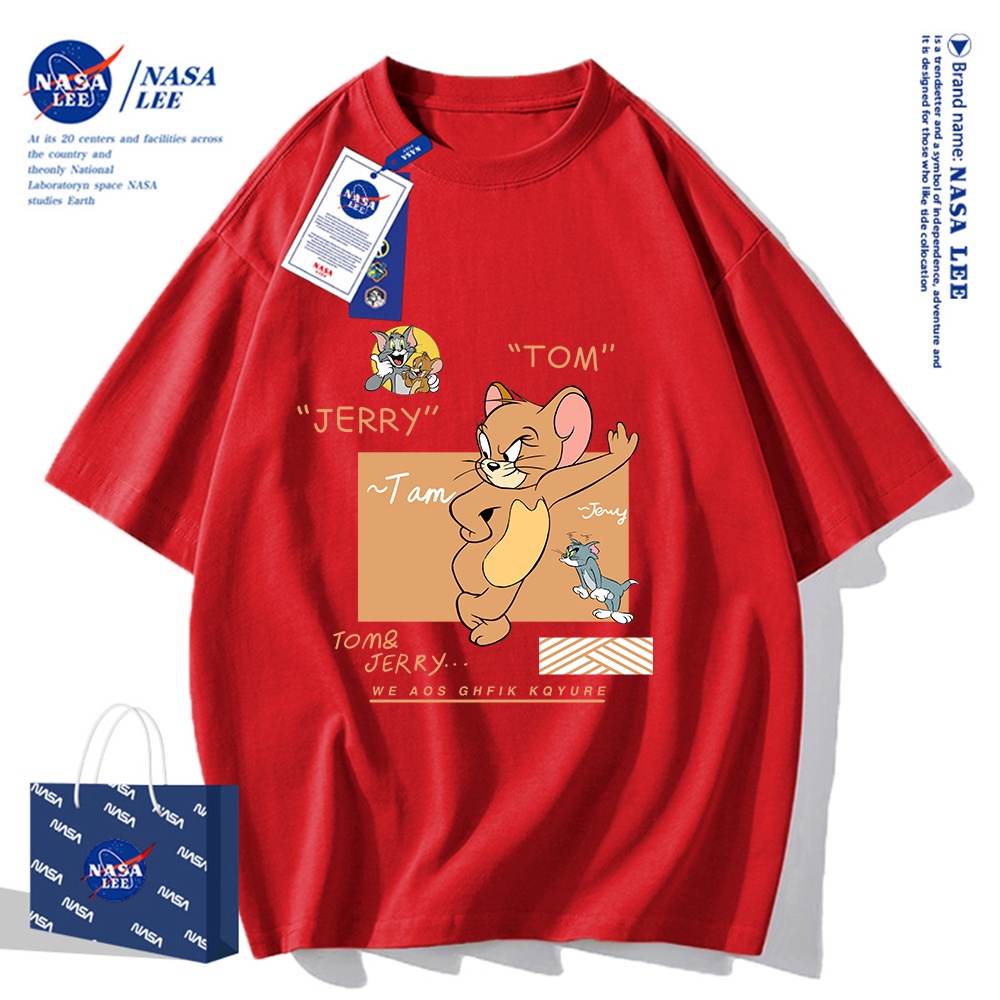 Áo Thun Cotton Tay Ngắn Dáng Rộng Nasa – Thời Trang Mùa Hè 2024 Cho Nam