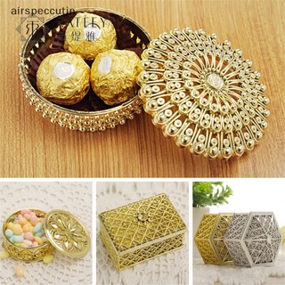 Airspecutin Rỗng Vàng Lá Bánh Kẹo Hộp Cưới Ủng Hộ Cho Bé Quà Tặng Điều Trị Hộp Đảng EN