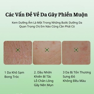 Kem Dưỡng Ẩm Tinh Chất Trà Xanh Thiên Nhiên Cấp Nước Cho Da Mịn Màng Hết Khô Sạm Xỉn Màu