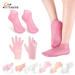 Bộ Tất & Găng Tay Silicon Gel Spa - Điều Trị Dưỡng Ẩm Chuyên Sâu Cho Giày Cao Gót & Vết Nứt Khô | Chăm sóc móng chân chống trượt
