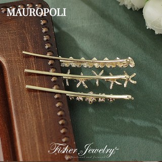 Mauropoli [Sẵn Sàng] Nhóm Cô Gái Hàn Quốc Kim Cương Trái Tim Rỗng Kẹp Tóc Sáng Bóng Ngôi Sao Năm Cánh Nổ Bên Kẹp Phẳng Mũ Đội Đầu