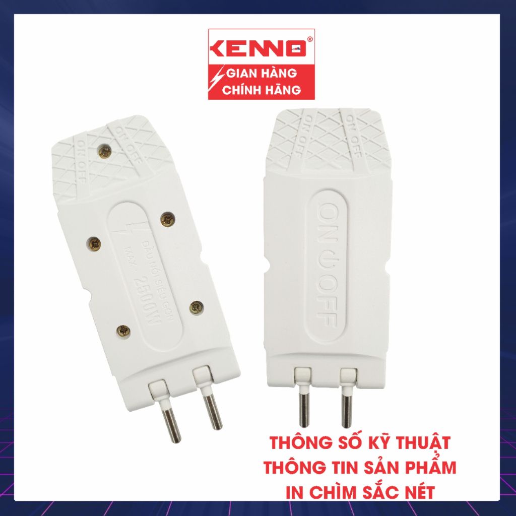 Phích cắm điện thông minh Qled/Kenno đầu nối siêu gọn 1 ra 5 Q5 màu trắng màu đen