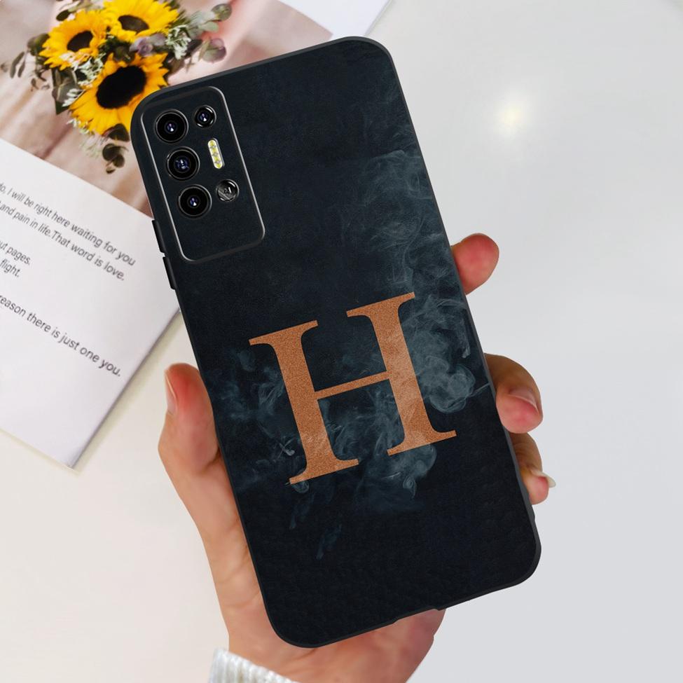Vỏ Tecno Pova2 Ốp lưng LE7 LE7n Hoa thẩm mỹ Chữ cái Sơn mềm TPU Ốp lưng Tecno Pova 2 Vỏ điện thoại Ốp lưng silicon đen