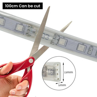 Đèn LED dải 220V RGB thông minh, Băng LED ngoài trời chống nước IP67 có bộ điều khiển ứng dụng Bluetooth, Đèn dây LED đổi màu cho bữa tiệc Giáng sinh Trang trí nhà cửa trong vườn