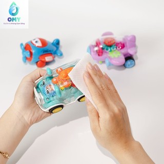 Combo 03 lốc 60 cái khăn ướt diệt khuẩn cao cấp Disinfecting Wipes gói 1 tờ diệt 99,9% vi khuẩn