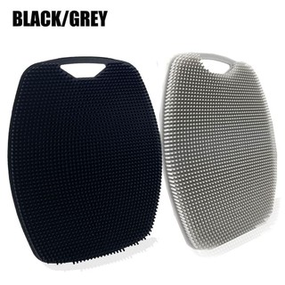 COZYNEST 1 Cái Bàn Chải Tẩy Tế Bào Chết Silicon, Bàn Chải Tắm Massage Đen Xám Nhẹ Nhàng, Dụng Cụ Tắm Làm Sạch Toàn Thân Mềm Mại Bền Đẹp