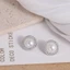 FUJIOU 50 Nút Quần Áo, Nút Ngọc Trai Tròn Sáng Bóng, Hợp Kim DIY Vintage Nút May Quần Áo May