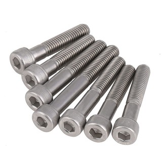 ((LXY) ốc lục giác/ốc lục giác chìm/Ốc Vít Lục Giác inox 304/Ốc Vít  Lục Giác  loa/bulong Lục Giác chìm đầu trụ trơn M3 / M4 / M5 / M6 / M8 / M10 / M12 * L: 25-150mm (RM-VN-1)