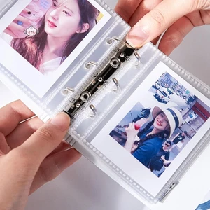Maybest Chất kết dính thời trang Photocard Holder Album ảnh có dây đàn hồi Thẻ thần tượng Thu thập Sách Photocard tối giản Chất kết dính Photocard {VN}