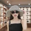 Mũ xô YRBWD, Mũ câu cá nơ chống nắng, Mũ ngư dân chống tia cực tím có thể điều chỉnh sọc mùa hè