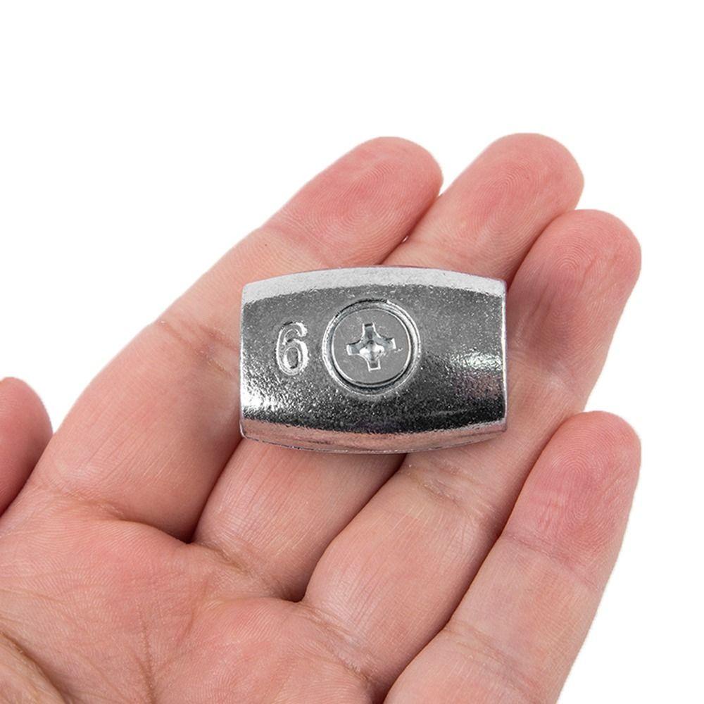 HIGHVIEWLS 1 Dây tay áo, Kẹp cáp hợp kim kẽm 2 / 3 / 4 / 6 / 8mm, Phần cứng bạc Đôi lỗ kẹp dây Ferrules Dây thép