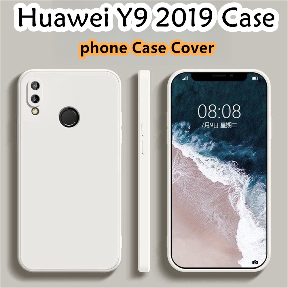 [Ngôi sao tương lai] Dành cho Huawei Y9 2019 Ốp lưng silicon nguyên khối Vỏ điện thoại màu trơn cổ điển Vỏ chống bẩn