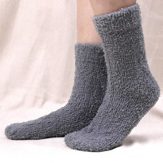 Mềm Vớ Ngủ Nhung San Hô Dày Dặn Ấm Áp Không Trượt Thoáng Khí Thoải Mái Thời Trang Thu Đông Cho Nam Và Nữ