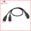 Sweet ~ Dây Cáp Chia Chữ y micro usb Bền Chắc Cho Hai Thiết Bị Giao Diện micro usb