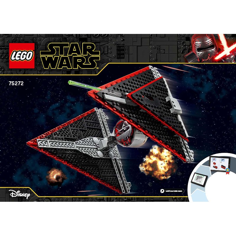 Lego Star Wars 75272 - Sith TIE Fighter - Bộ xếp hình Lego Phi thuyền ...