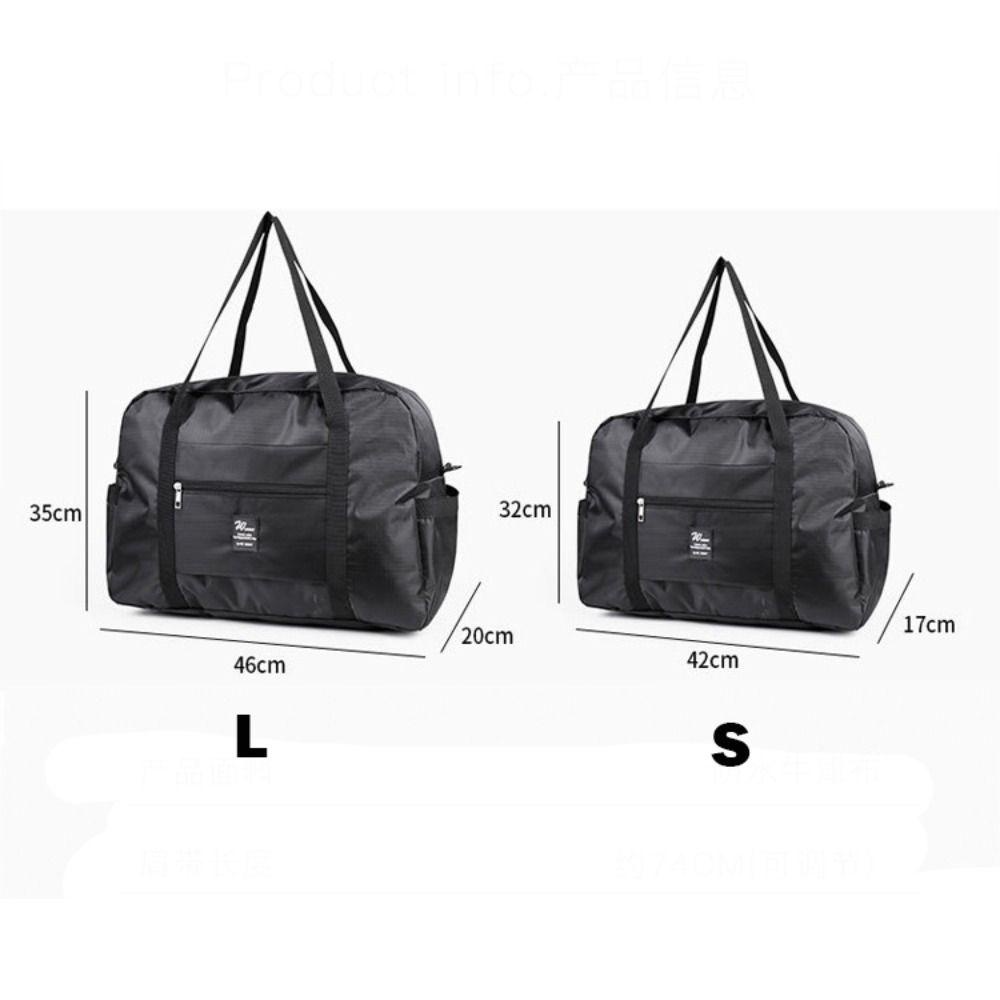 HOBBYIN Túi đựng hành lý cầm tay HOBBYIN, Túi tập thể dục dung tích lớn nhẹ, Túi xách Tote có thể gập lại