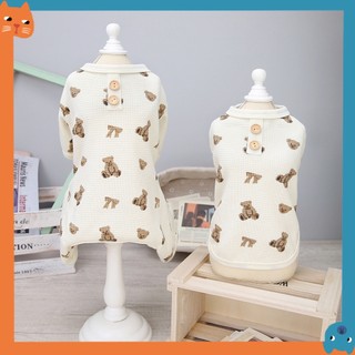 Mới Gấu Nhỏ Quần Áo Thú Cưng Chó Bốn Chân Đồ Nội Thất Gia Đình Thú Cưng Chó Tank Top Thú Cưng Bốn Chân Đồ Nội Thất Gia Đình Quần Áo Thú Cưng Quần Áo Mèo