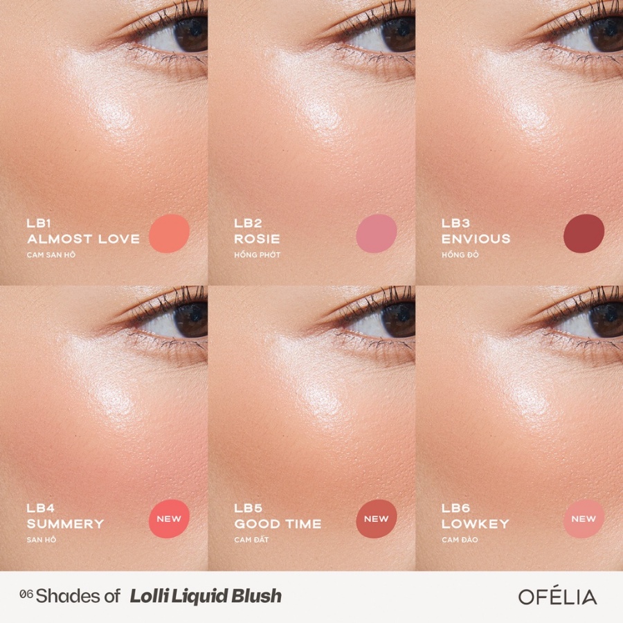 Ảnh Má Hồng Kem OFÉLIA Lolli Liquid Blush Trong Trẻo Lên Màu Chuẩn Daily Beauty 3