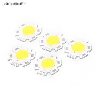 Airspeccutin Bộ 5 Chip Đèn led cob 3w dc9-10 Chất Lượng Cao