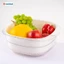 Bộ rổ vuông 2 lớp Việt Nhật (MS:2338/2339) - Bộ rổ kèm chậu hứng nước rửa rau củ đựng hoa quả trái cây aladanh-net-vn