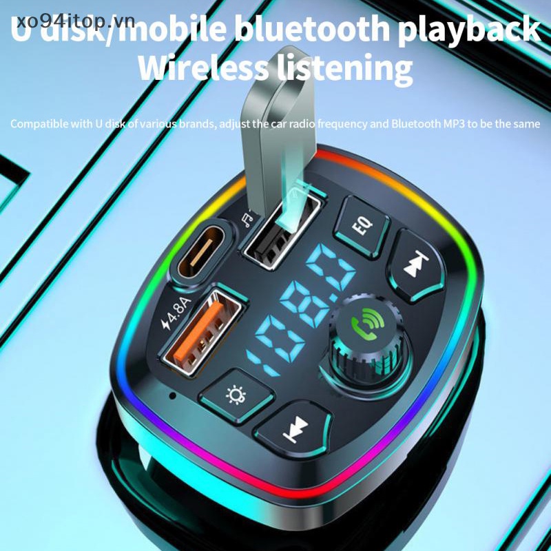Máy phát điện Xoitop fm mp3 rảnh tay không dây cho ô tô vn