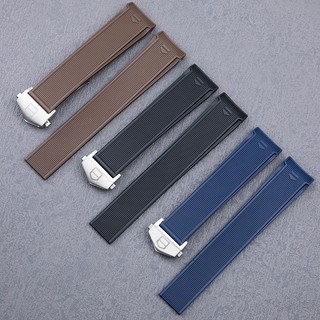Tag heuer Dây Đeo Đồng Hồ Bằng Cao Su Chống Thấm Nước 22mm Màu Xanh Đen heuer aquaracer 300 way201b Caliber 5