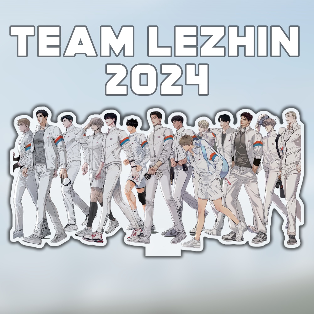 Mô Hình Standee và Móc Khóa Manhwa BL Lezhin BOMTOON Calendar 2024