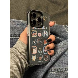 Dễ Thương Ốp Điện Thoại Mềm Trong Suốt In Hình qyjs 14promax iphone 15 13 11 / 12 xs 12pro 13pro 11promax 14plus 15promax 15