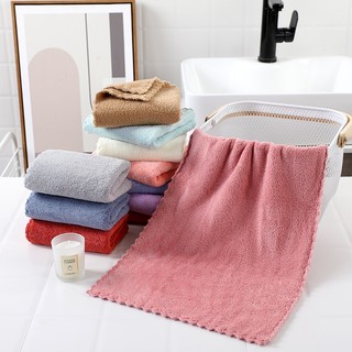 khăn mặt người lớn nhung san hô Hàn Quốc, khăn người lớn mềm mại, thấm hút tốt