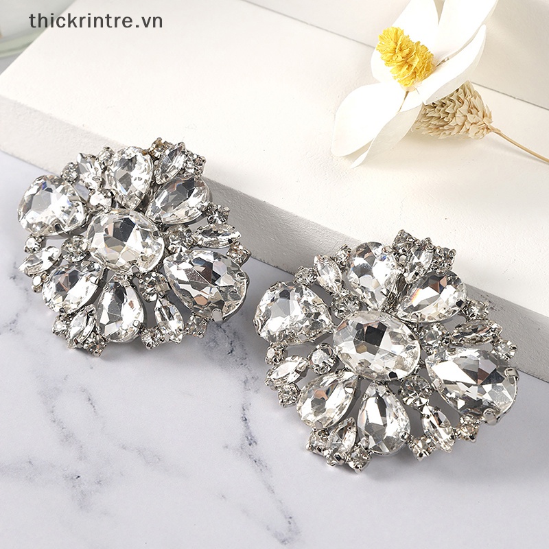 THI 1 Chiếc Kẹp Giày Nữ Trang Trí Giày Cưới Cho Nữ Gót Cao Có Thể Tháo Rời Trang Sức Kim Cương Giả Pha Lê Giày Trang Trí VN