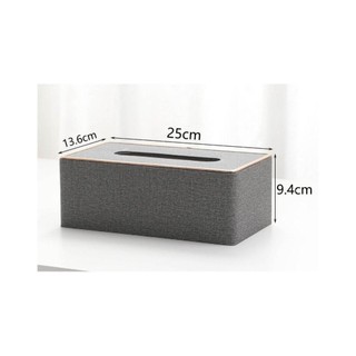 JOYFULLIFE 1 Hộp đựng khăn giấy, Hộp đựng khăn giấy bằng vải hình chữ nhật, Hộp đựng khăn giấy bằng da PU dung tích lớn có phòng tắm