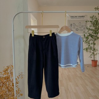 Quần dài suông trẻ em len gân size 12-25KG style Hàn Quốc | Dương Oyy 011123176