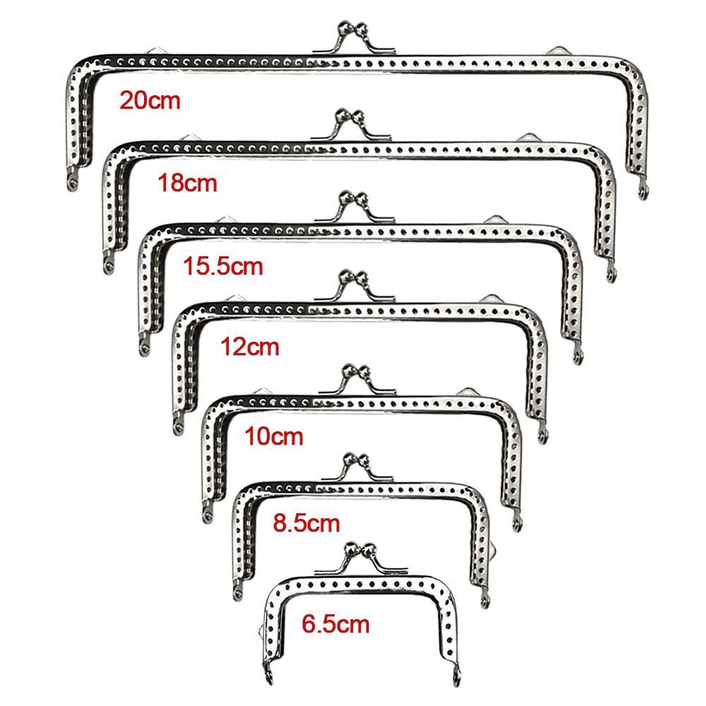 CQCJ Ví Khóa Khung, Túi Phần Cứng Ví Kim Loại Khung Kiss Clasp, Mini Vintage Túi Kiss Khóa DIY Craft