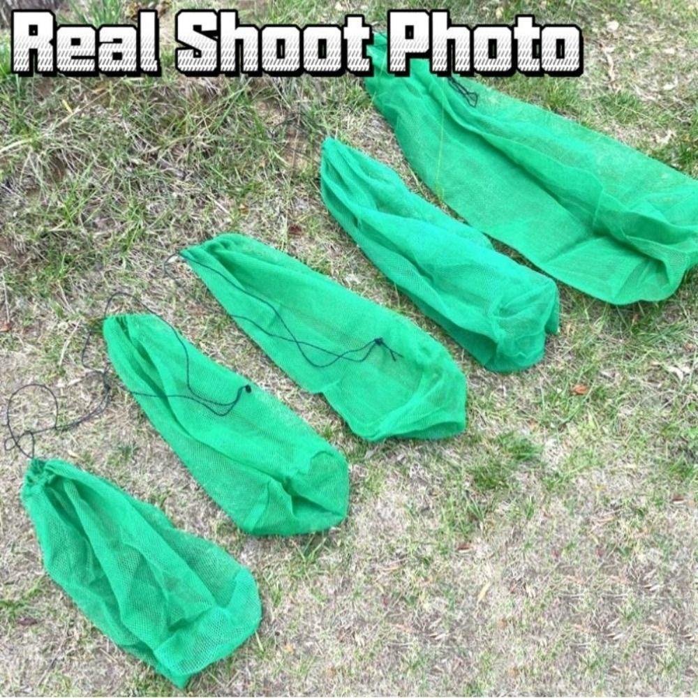 Túi Câu Cá ICUCKO, Lồng Cá Xanh Nylon Xanh, Dễ Dàng Mang Theo Sợi Có Thể Gập Lại Có Thể Gập Lại Câu Cá