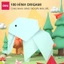 Bộ 100 Tờ Giấy Thủ Công Nhiều Màu Deli - Giấy Gấp Origami Gấp Hạc Nhiều Khổ