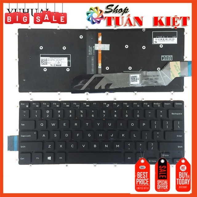 Singolo Tasto Tastiera Dell Inspiron 5368/5378/5379 - Retroilluminato Nero, TIPO 2