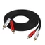 GODD 2RCA Nam Đến 2RCA Nam Composite Dây Cáp AUX Cho Rạp Hát Tại Nhà Loa HDTV Khuếch Đại Bảng Điều Khiển Chơi Game DVD Player