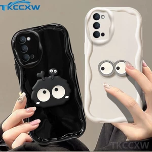 Ốp Điện Thoại Mềm Viền Cong Hình Đôi Mắt 3D Dễ Thương Cho Realme Q3 Pro Carnival Q3i GT NEO 3T V15 V20 V13 V11 V11S Narzo 30 X7 MAX