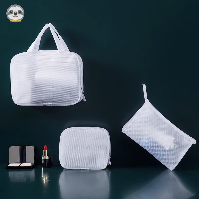 Túi Đựng Mỹ Phẩm Sức Chứa Lớn Chống Thấm Nước Phong Cách Muji Nhật Bản