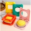 TOPTOOLCX DIY Sandwich Cắt Khuôn, Hộp Cơm Trưa Bằng Thép Không Gỉ Trang Trí Bánh Mì Nướng Khuôn Bánh Mì, Sáng Tạo Nhiều Hình Dạng Sealer Flip Sandwich Dụng Cụ Cắt Dụng Cụ Nướng Bánh