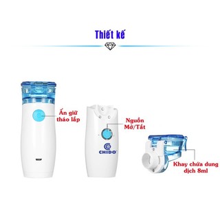 Cốc xông máy xông mũi họng cầm tay CHIDO YS31 - Phụ kiện máy xông siêu âm Chido - Chính hãng