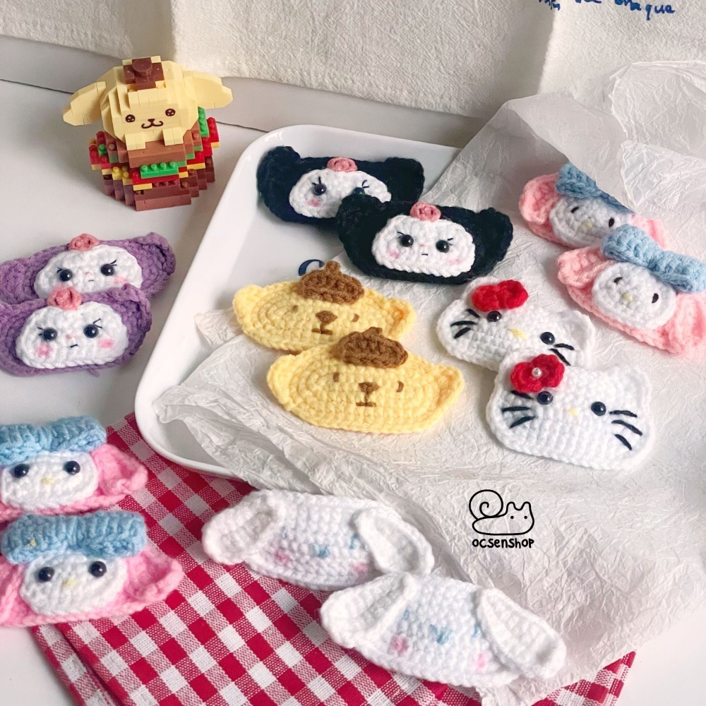 Kẹp tóc len Sanrio