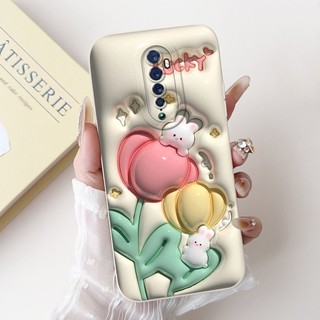 Ốp Lưng Cho OPPO Reno 2 2F 2Z Ốp Điện Thoại CPH1907 CPH1945 CPH1989 Matte Cover Thời Trang Xương Rồng Hoa Cản Cho Reno2F Reno2Z Capa